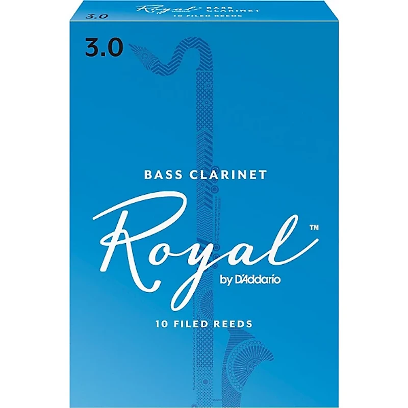 Rico Royal Bass Clarinet Reeds, Box of 10