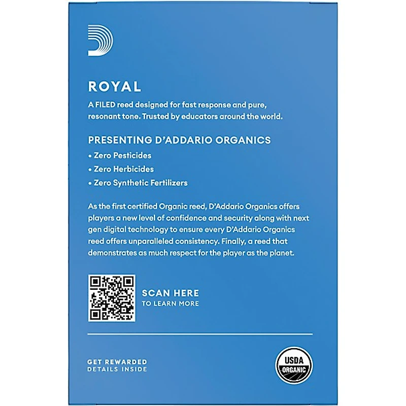 Rico Royal Bb Clarinet Reeds, Box of 10