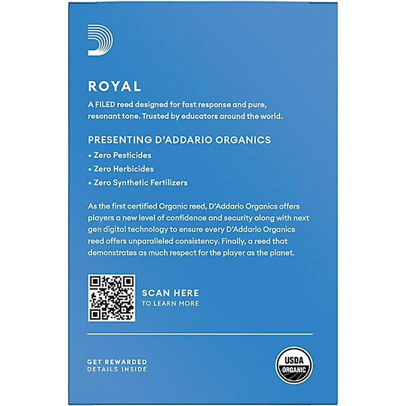 Rico Royal Eb Clarinet Reeds, Box of 10