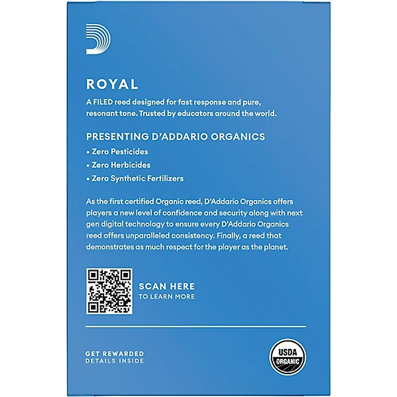 Rico Royal Soprano Saxophone Reeds, Box of 10