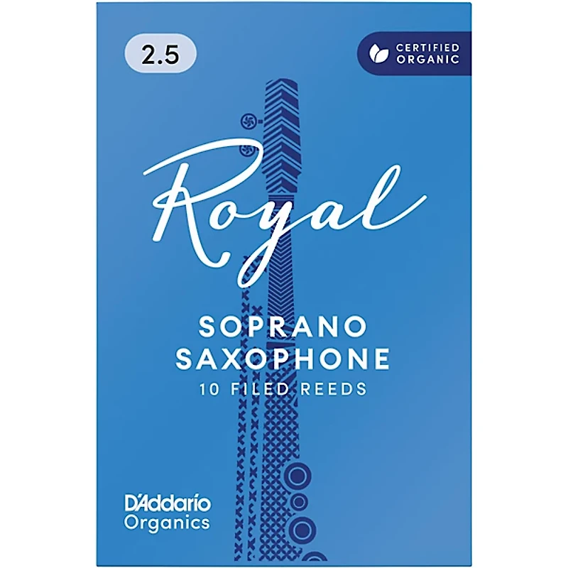 Rico Royal Soprano Saxophone Reeds, Box of 10