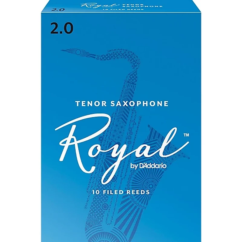 Rico Royal Tenor Saxophone Reeds, Box of 10