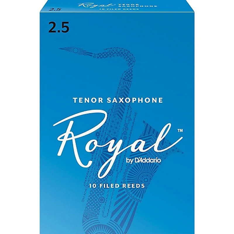 Rico Royal Tenor Saxophone Reeds, Box of 10