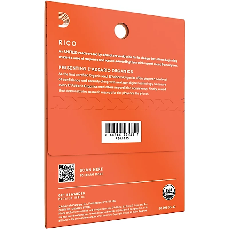 Rico Alto Clarinet Reeds, Box of 3
