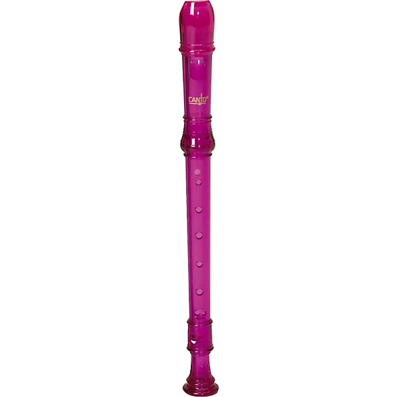 Canto One-Piece Translucent Soprano Recorder with Baroque Fingering