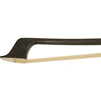 Glasser Bass Bow French Braided Carbon Fiber Round, Fully Lined Ebony Frog, Nickel Wire Grip & Tip