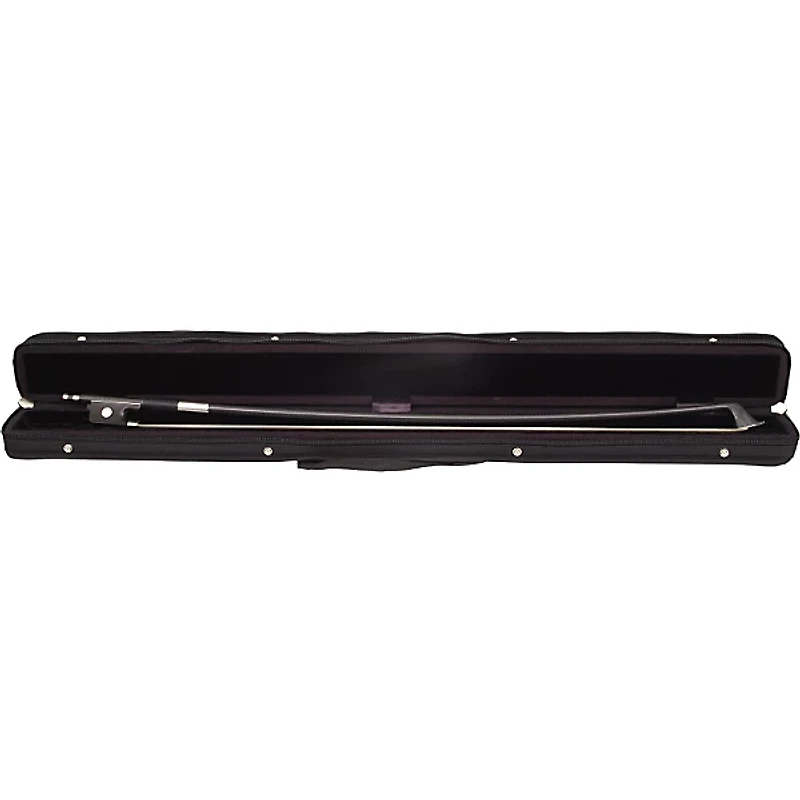 Glasser Cello Bow Braided Carbon Fiber, Fully Lined Ebony Frog, Nickel Wire Grip & Tip - 4/4