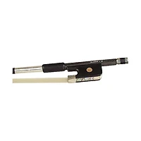 Glasser Violin Bow Braided Carbon Fiber, Fully Lined Ebony Frog, Nickel Silver Wire Grip & Tip