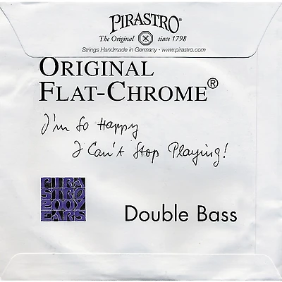 Pirastro Original Flat Chrome Bass Strings Set 3/4 Size