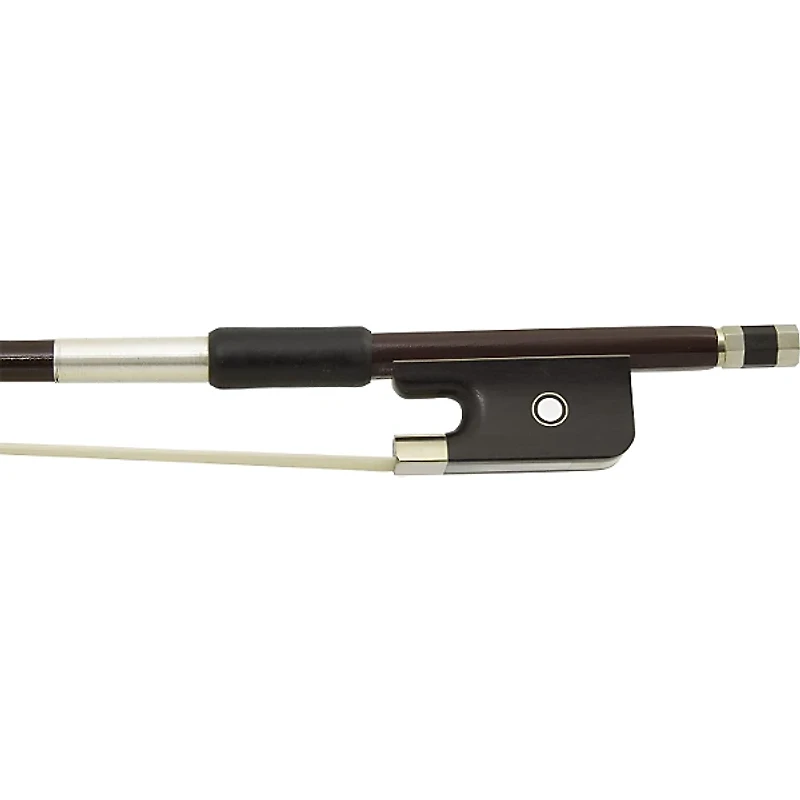 Glasser Bass Bow French Advanced Composite, Fully-Lined Ebony Frog, Nickel Wire Grip