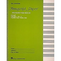 Hal Leonard Manuscript Paper