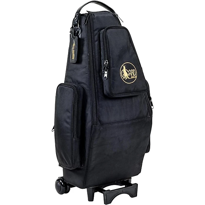 Gard Saxophone Wheelie Bag, Synthetic With Leather Trim