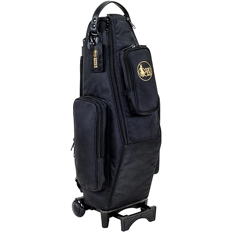 Gard Saxophone Wheelie Bag, Synthetic With Leather Trim