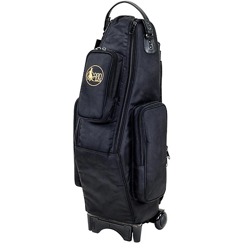 Gard Saxophone Wheelie Bag, Synthetic With Leather Trim