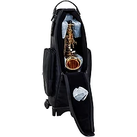 Gard Saxophone Wheelie Bag, Synthetic With Leather Trim