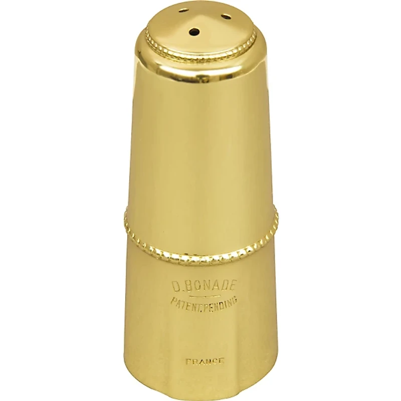 Bonade Alto Saxophone Mouthpiece Cap Gold Lacquer Cap - Inverted