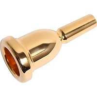 Bach Mega Tone Large Shank Trombone Mouthpiece in Gold