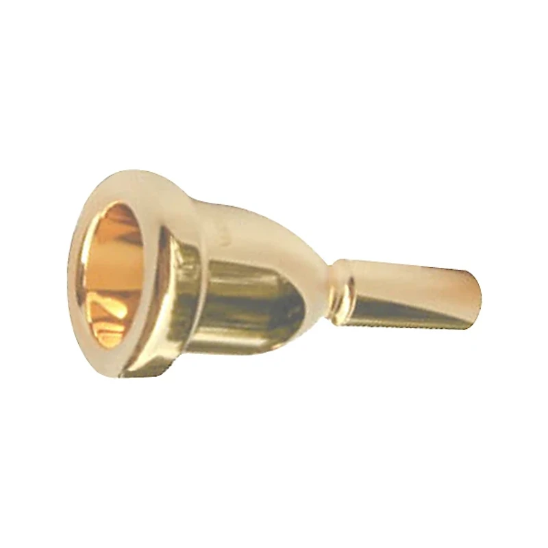 Bach Mega Tone Large Shank Trombone Mouthpiece in Gold