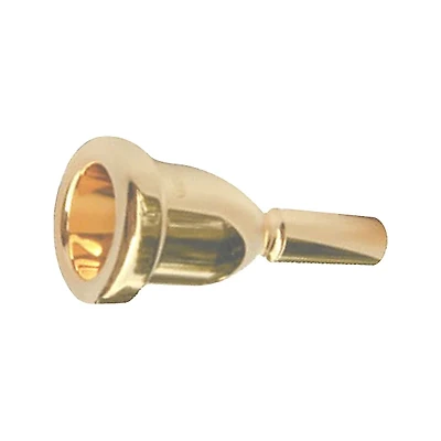 Bach Mega Tone Large Shank Trombone Mouthpiece in Gold