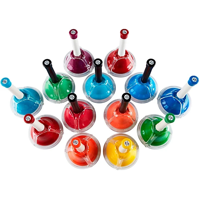 Rhythm Band Kid's Play 13-Note Hand/Desk Bell Set