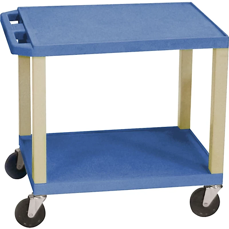H. Wilson Tuffy Plastic 26" 2 Shelf Utility Cart