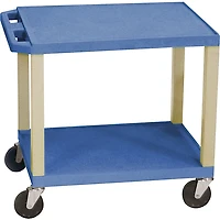 H. Wilson Tuffy Plastic 26" 2 Shelf Utility Cart