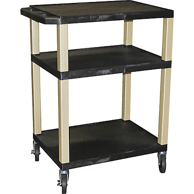 H. Wilson Tuffy Plastic 34" 3 Shelf Utility Cart