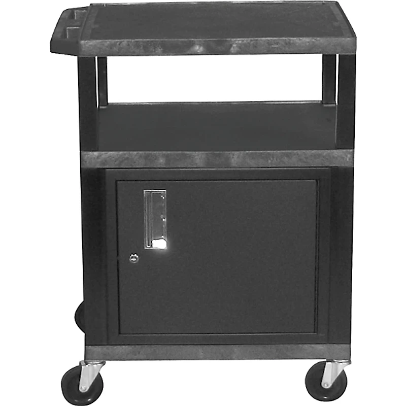 H. Wilson Tuffy Plastic 26" to 42" 3 Shelf Cart