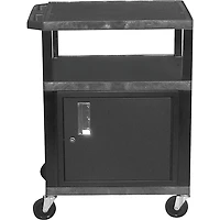 H. Wilson Tuffy Plastic 26" to 42" 3 Shelf Cart