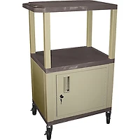H. Wilson Tuffy Plastic 26" to 42" 3 Shelf Cart