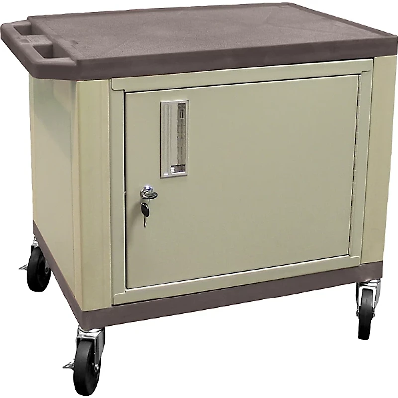 H. Wilson Tuffy Plastic 26" to 42" 3 Shelf Cart