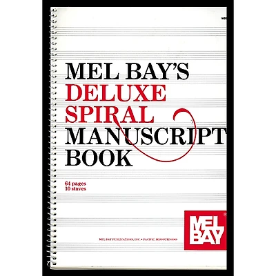Mel Bay Deluxe Spiral Bound Manuscript Book