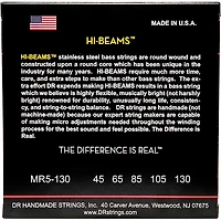 DR Strings Hi-Beams Medium 5-String Bass .130 Low B String