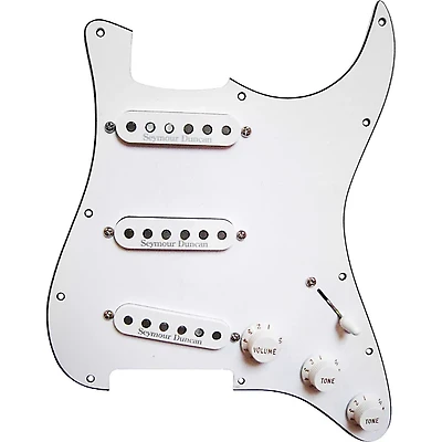 Seymour Duncan Prewired Pickguard With California '50s SSL-1 Pickups - White White
