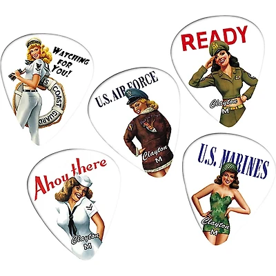 Clayton American Hotties 1 Dozen Guitar Picks Medium