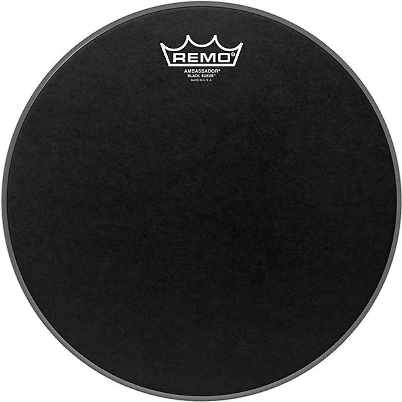 Remo Black Suede Ambassador Batter Drum Head