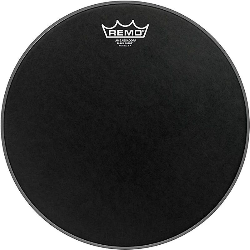 Remo Black Suede Ambassador Batter Drum Head
