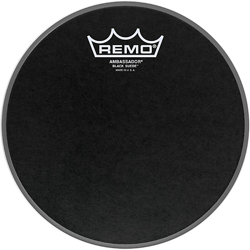 Remo Black Suede Ambassador Batter Drum Head