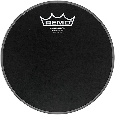 Remo Black Suede Ambassador Batter Drum Head