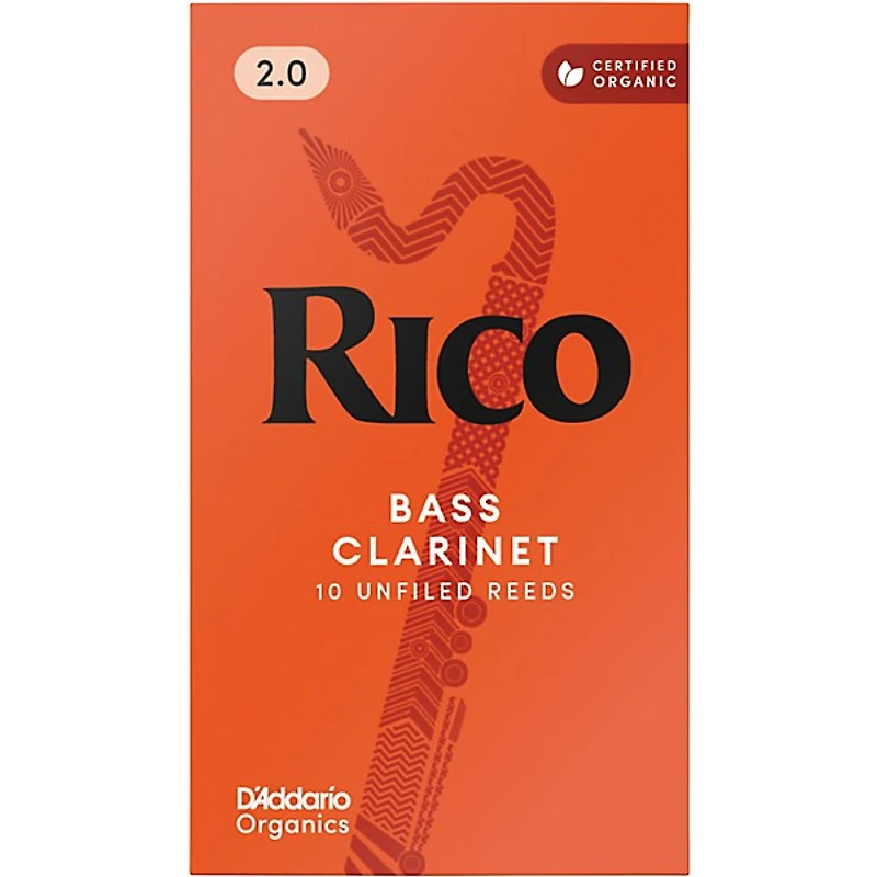 Rico Bass Clarinet Reeds, Box of 10