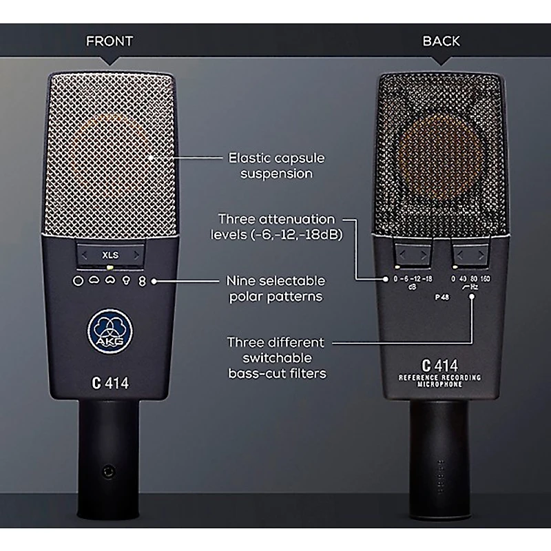AKG C414 XLS/ST Stereo Set Condenser Microphones