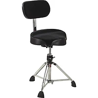 Gibraltar Drum Throne With Oversized Motorcycle Seat and Backrest