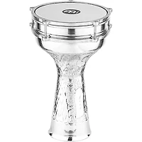 MEINL Aluminum Hand-Hammered Darbuka Silver 8 in.