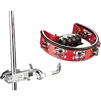 Pearl Ultra-Grip Steel Tambourine Red