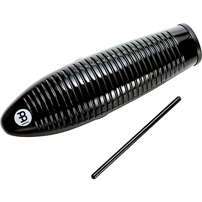 MEINL Fiberglass Guiro with Scraper Black