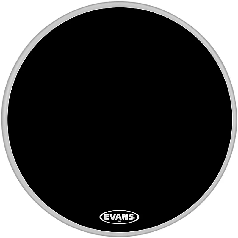 EVANS MX2 Black Marching Bass Drum Head