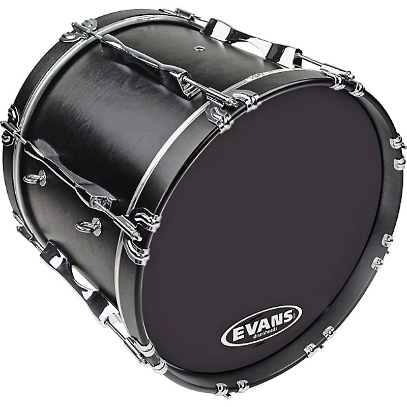 EVANS MX2 Black Marching Bass Drum Head