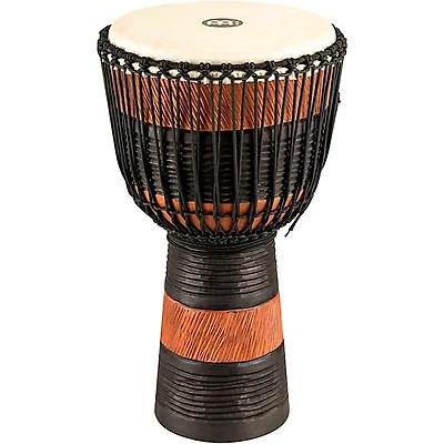 MEINL Earth Rhythm Series Original African-Style Rope-Tuned Wood Djembe with Bag