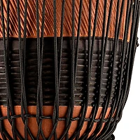 MEINL Earth Rhythm Series Original African-Style Rope-Tuned Wood Djembe with Bag