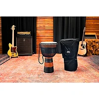 MEINL Earth Rhythm Series Original African-Style Rope-Tuned Wood Djembe with Bag
